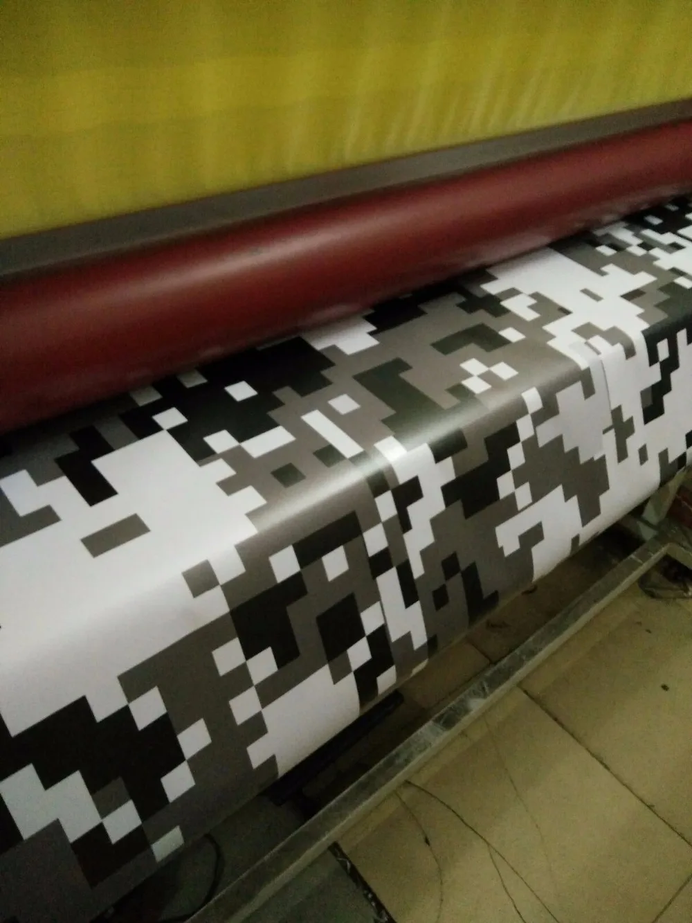 white digital Camo Car Wrap Film winter Camouflage ubran tiger Truck &amp boat Wrapping covering foil 1.52x10m/Roll |