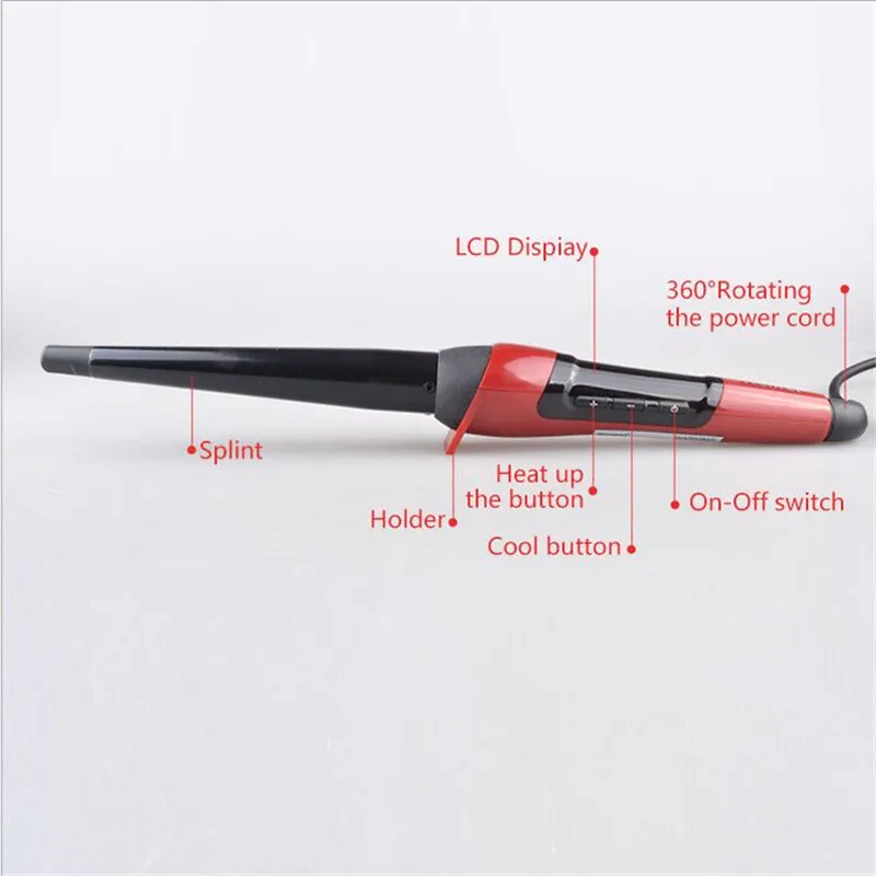 Щипцы для завивки волос керамические с ЖК-дисплеем | Красота и здоровье