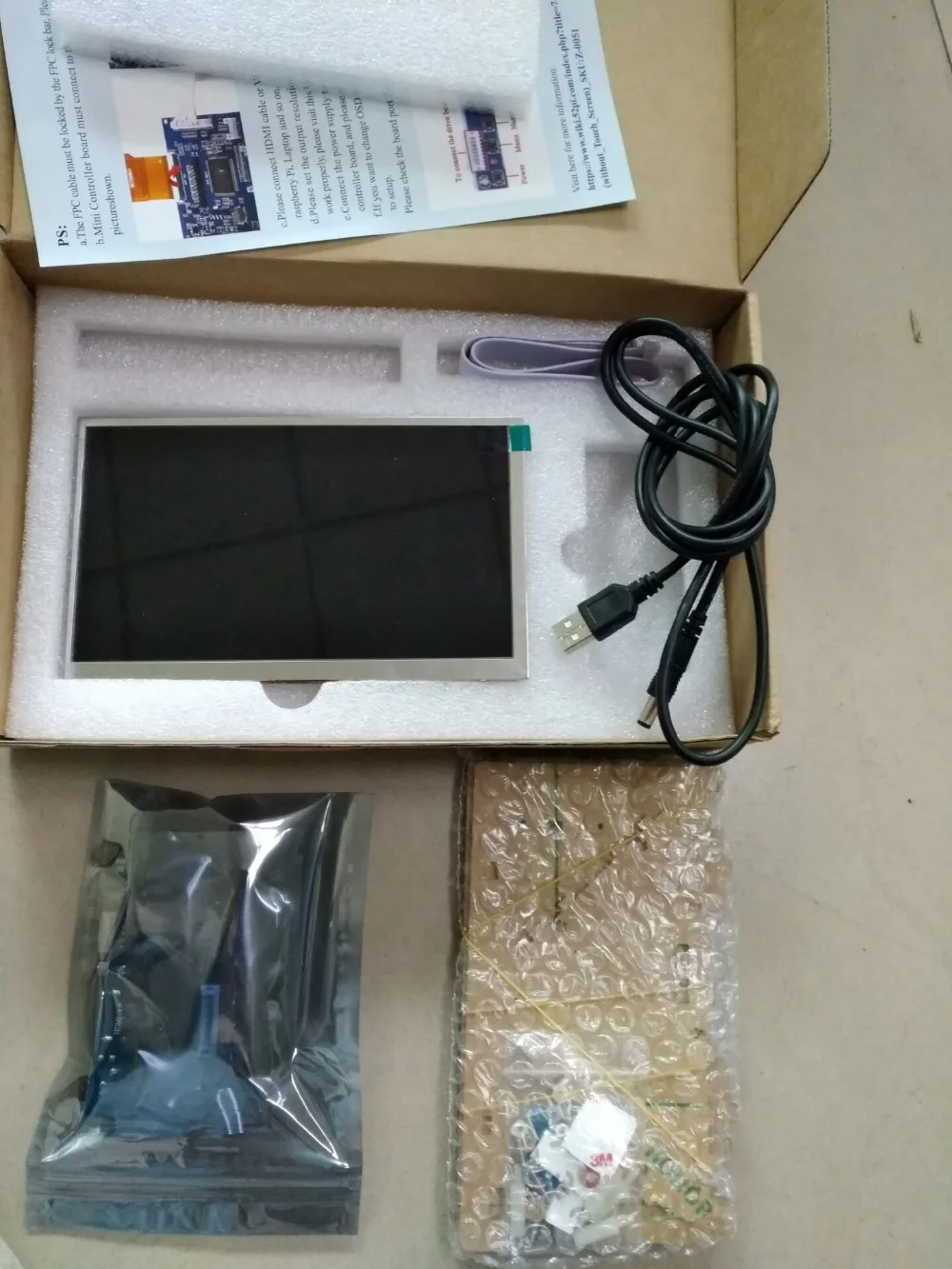 Raspberry Pi3 с 7 дюймовым HDMI HD 1024*600 сенсорным экраном модуль кронштейном корпуса