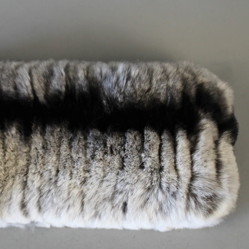 

[Rancyword] Women's Headband Winter Real Rex Rabbit Fur Headbands For Girls Natural Fur Neck Scarf Hair Neckwarme New RC1403
