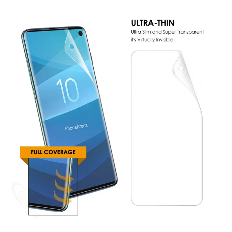 Qosea(3 упаковки) для samsung Galaxy S10 Защитная пленка для экрана ультра-тонкая прозрачная передняя пленка для samsung S10 Plus E защита Flim