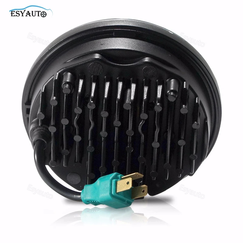 7 Дюймов Светодиодная Фара с RGB Многоцветными Ангельскими Глазками Daymaker Проектор