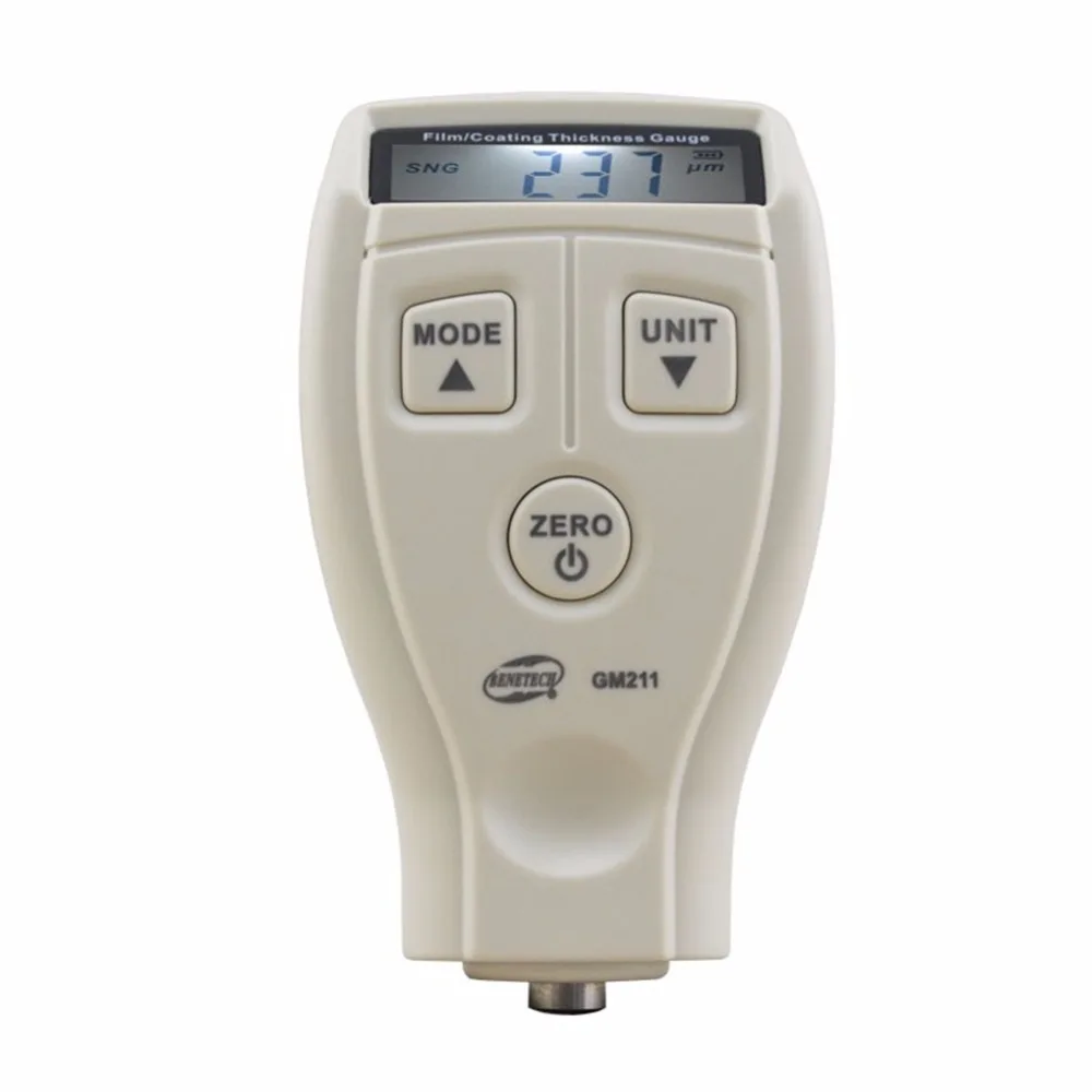 

BENETECH GM210 цифровой 0-1800 мкм мини-толщиномер толщины краски железная основа оцинкованное измерение толщины
