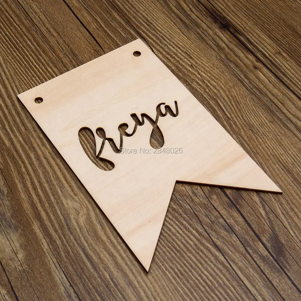 Personalized Wooden Flag Sign Laser Cut wall decor with name bedroom plaque Child room | Дом и сад