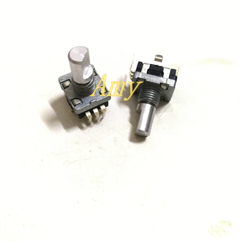 

20pcs/lot EC11 encoder with pressing switch 30 posioning 15 pulses axis length of 15MM vehicle volume potentiometer