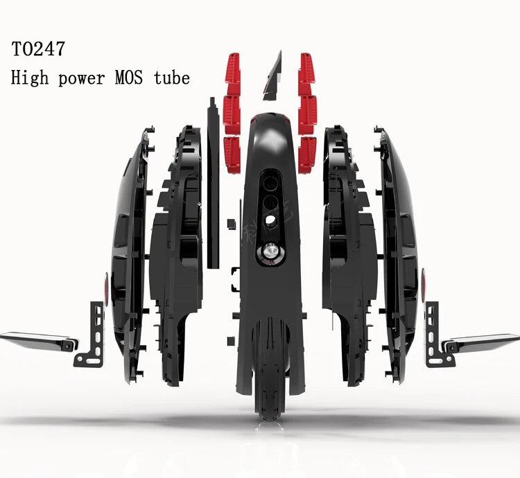 Gotway MCM5 800wh 650wh 84V Одноколесный скутер 14 дюймов Электрический сбалансированный