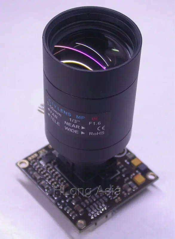 5 ~ 50 мм (10x) ручная Φ улучшенное ночное видение 1/3 &quotSony ICX672/673 + CXD4151 плата модуля