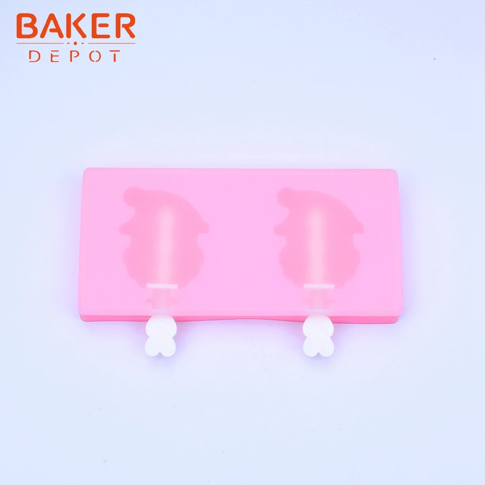BAKER DEPOT силиконовая форма для мороженого Санта мороженое на палочке сделай сам