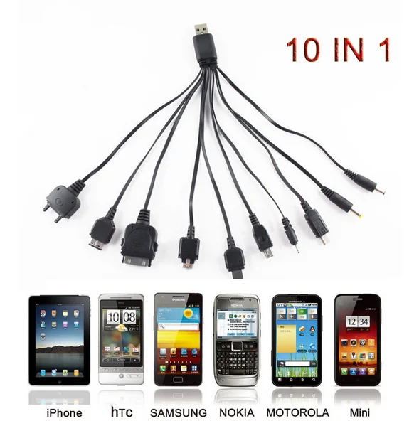 CNankcu 10 в 1 универсальные многофункциональные Usb кабели для мобильных телефонов