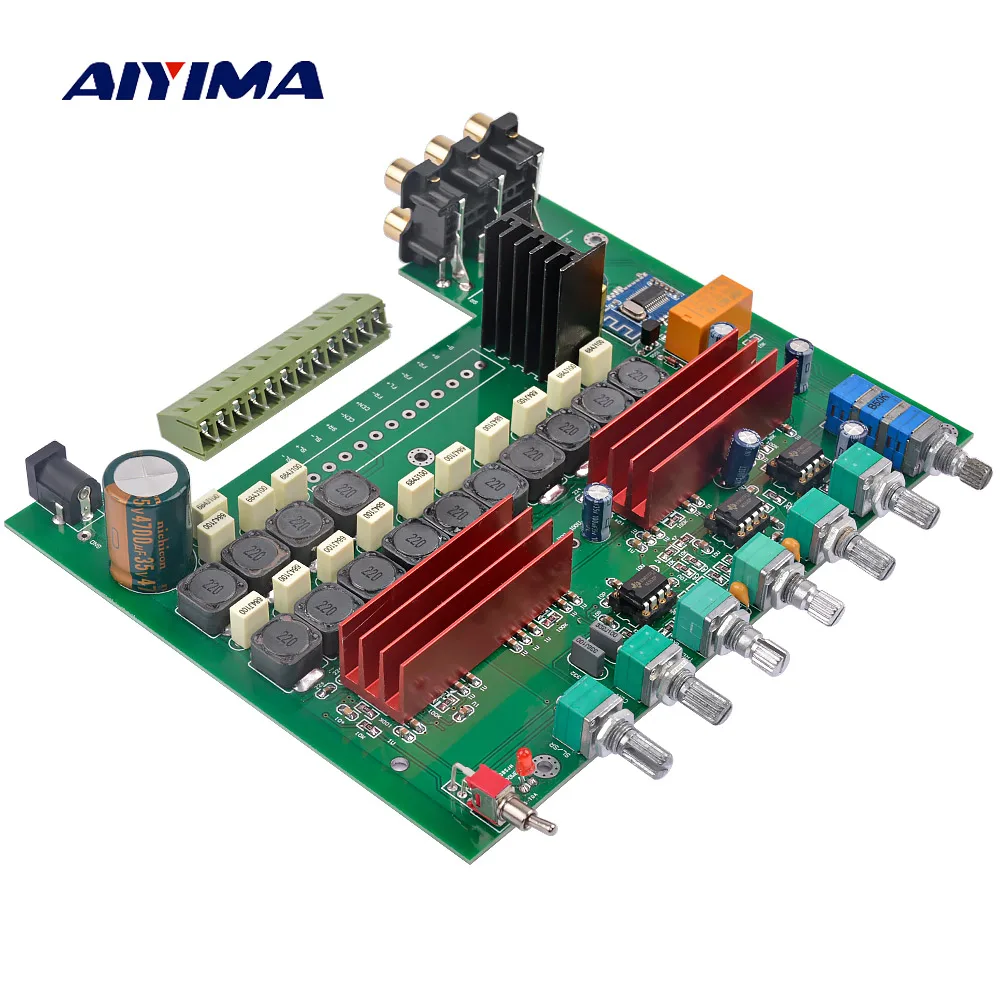 AIYIMA TPA3116 Bluetooth 4 2 усилитель доска 5 1 Каналы аудио усилители 100WX1 + 50WX5 с высокими