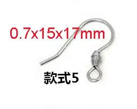 5 50pcs Hypoallergenic Surgical Stainless Steel Multi Design Blank Earring Wire Fish Hooks for DIY Earring Jewelry Making Findings - Цвет: 5