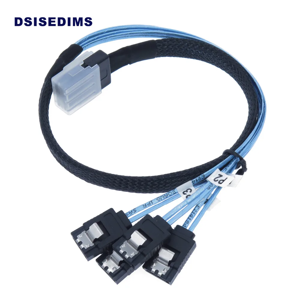 Внутренний кабель Mini SAS 4i SFF 8087 to 4 SATA 7 Pin 2 1 Для Raid Card Backplane|mini sas|sff-8087 sata4 sata |