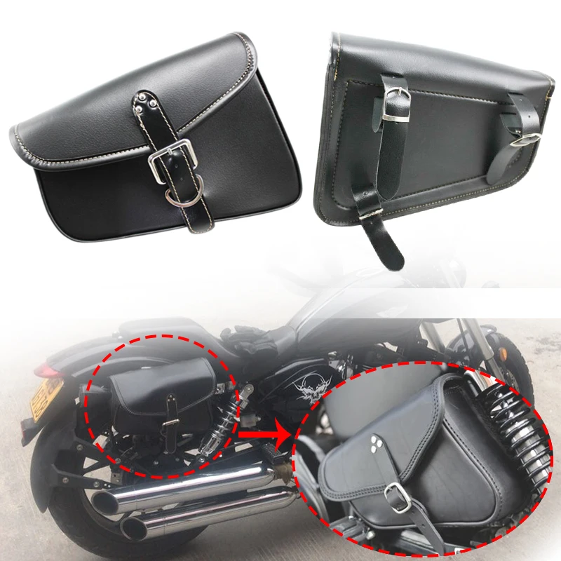 Сумка для мотоцикла Harley Sportster XL883 XL1200 сумка-седло из искусственной кожи