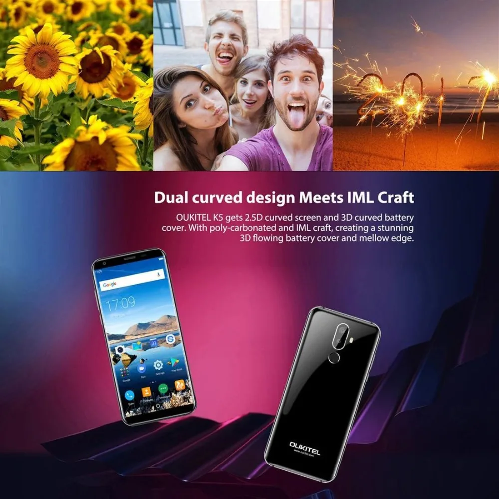Г 7 0 дюймов 18:9 2 + 16 г Adroid 5 задний отпечаток пальца смартфон UK Plug|Смартфоны| |