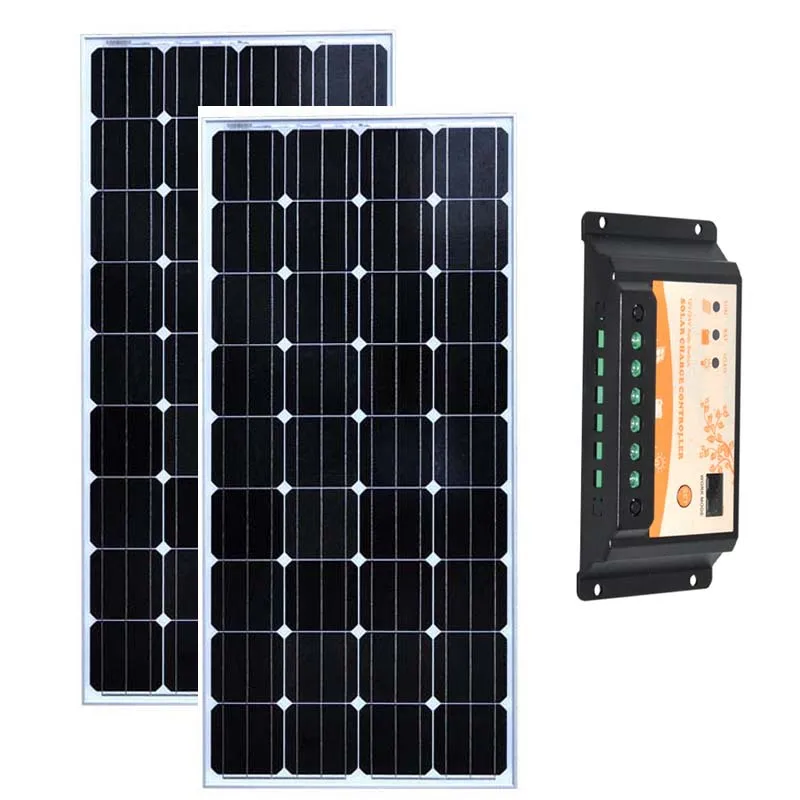 

Kit Solaire 300w Placa Solar 12v 150w 2Pcs Solar Charger Battery Solar Regulator Controller 12v/24v 20A Motorhome Caravan RV