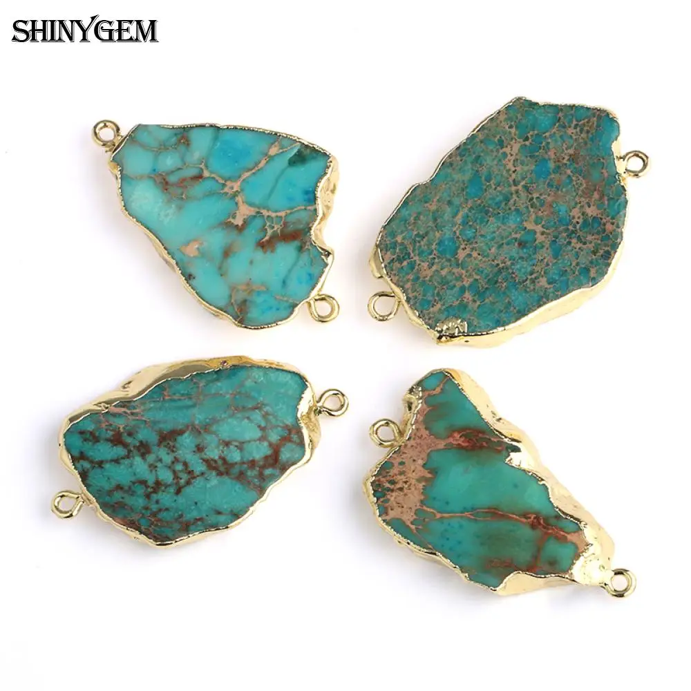 ShinyGem 5 шт. естественный неправильной формы морской осадочный Кулон Разъем