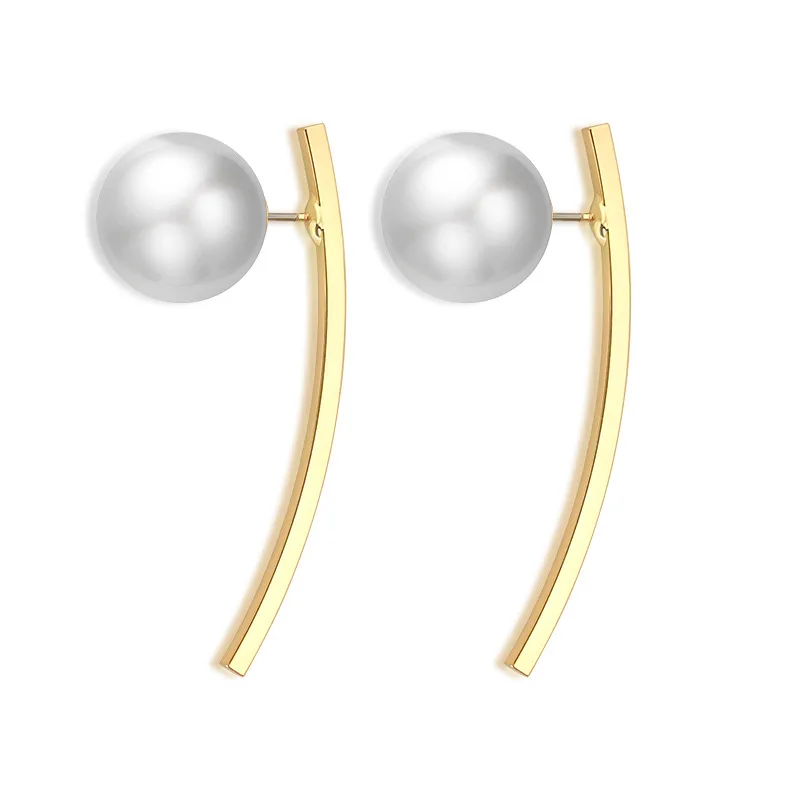 Жемчужные серьги-манжеты для женщин ювелирные изделия красивые серьги-гвоздики