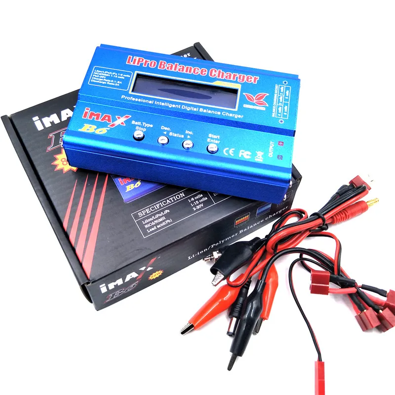 IMax Lipo зарядное устройство адаптер RC B3 B6 B6AC 80 Вт 6A NiMh Li Ion Ni Cd Digital|Детали и