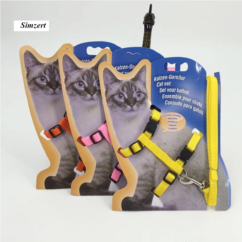 Simzert Товары для кошек кошка рубашка с принтом котами и воротником нейлоновый