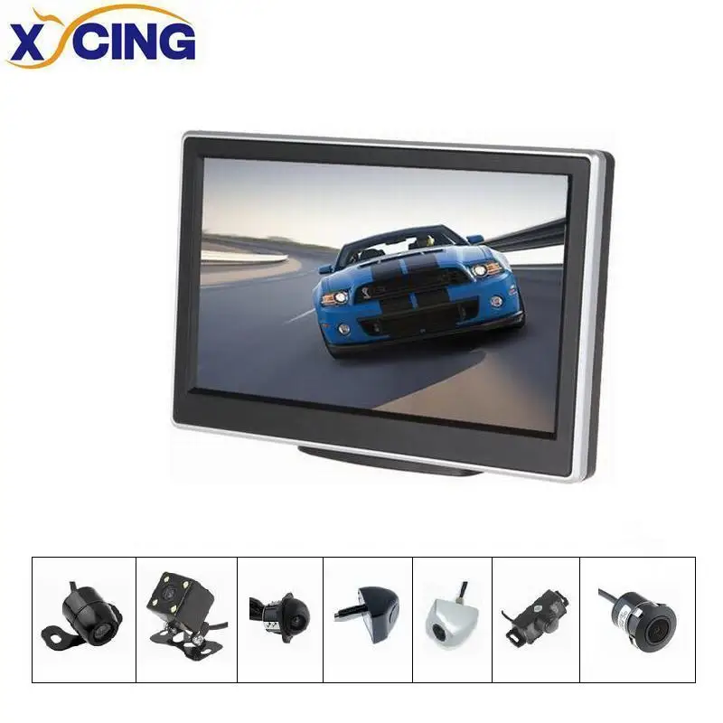 

XYCING Новый RVC203 комплекты 480x272 пикселей Автомобильный Монитор 5-дюймовый TFT ЖК-экран монитор + цветная фотокамера заднего вида