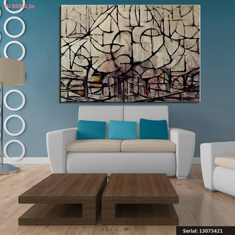 Piet Cornelies Mondrian натюрморт абстрактная масляная живопись рисование искусство спрей