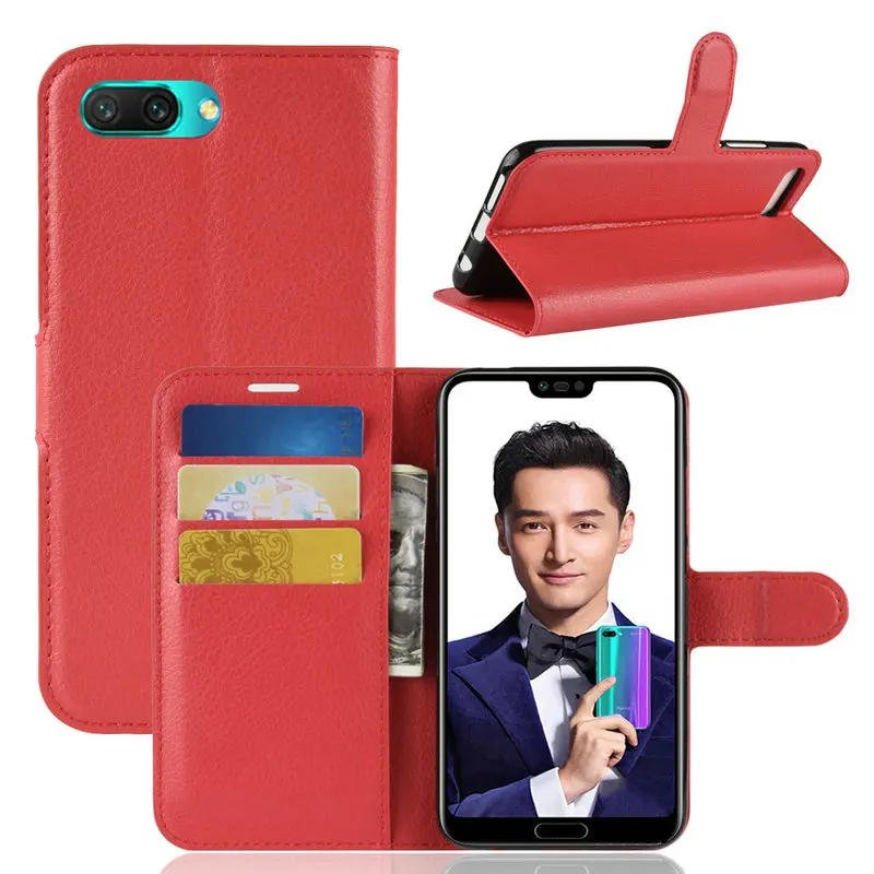 Honor 10 Бумажник кожаный чехол для huawei COL AL00 AL10 TL00 TL10 книга флип стенд Etui Капа
