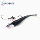 Мягкая джиг-приманка, 20 г, 26 г, рыболовные крючки для подводной ловли, цвета, джиг-голова с 3D глазами, рыболовные приманки наживка, Джиги, 2 шт.ПК