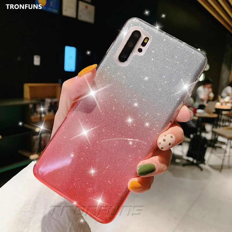 Блестящий Мягкий чехол для Huawei P30 P20 P10 Mate 20 Lite P Smart Plus 2019 Honor 10 10i 8A 8C 8S 8X 7A 7C