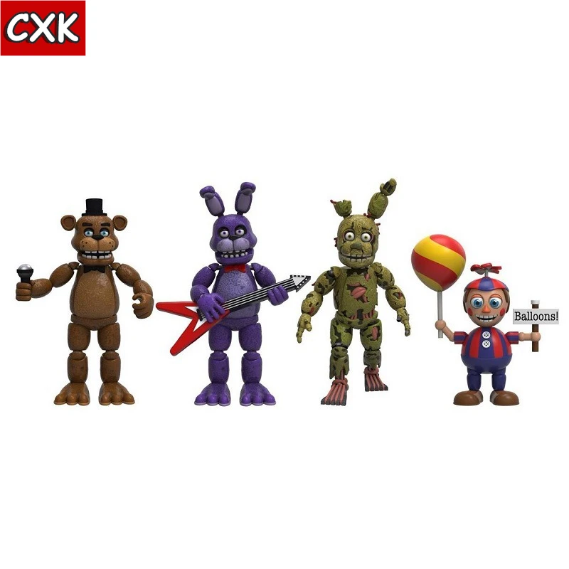 Five Nights at Freddy's nightberry Freddy Chica Bonnie Funtime Foxy ПВХ Фигурки игрушки 4 шт./компл. плюшевые