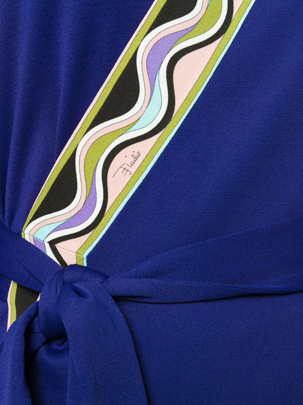 Женское эластичное трикотажное платье-блузка с длинным рукавом v-образным