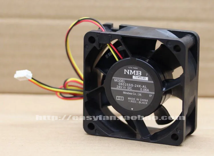 NMB-MAT 06025SS-24K-AL D1 DC 24V 0.06A 60x60x25 мм вентилятор охлаждения сервера
