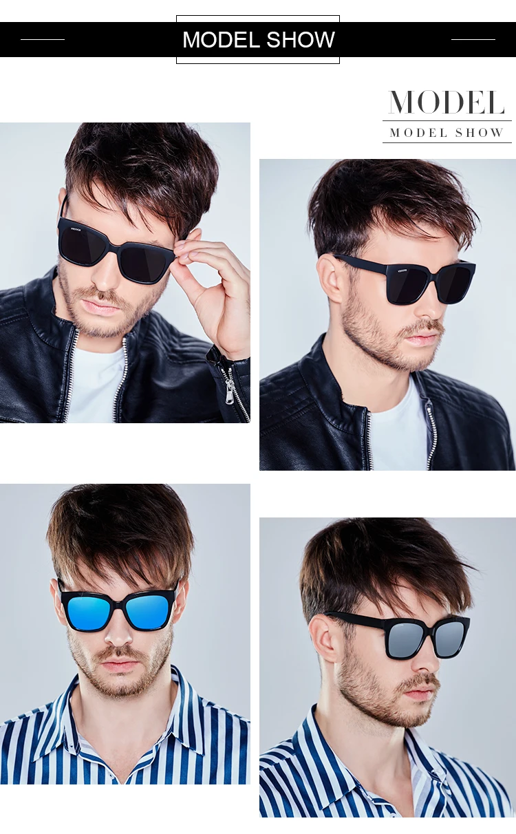 VEGOOS Sunglasses Men Polarized Women Square Sun Glasses UV400 Protection Driving Sport Glasses Gafas de Sol Hombre#6109