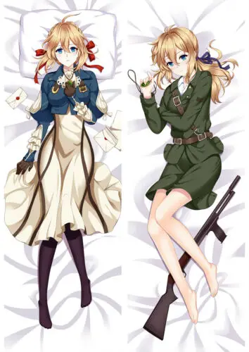 Аниме фиолетовый Evergarden Dakimakura обнимать постельные принадлежности наволочка