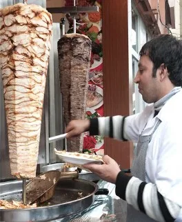 Мини Электрический Вертикальный Бройлер с 1 горелкой Донер кебаб машина Шаурма