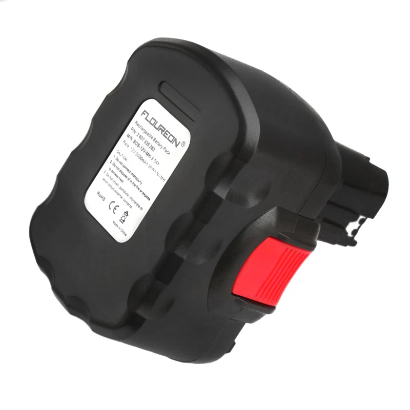 Аккумуляторная батарея FLOUREON 12V 3000mAh Ni-MH для Bosch GSB 18 VE-2 GDS V-HT GSR PSB 18VE PSR | Электроника