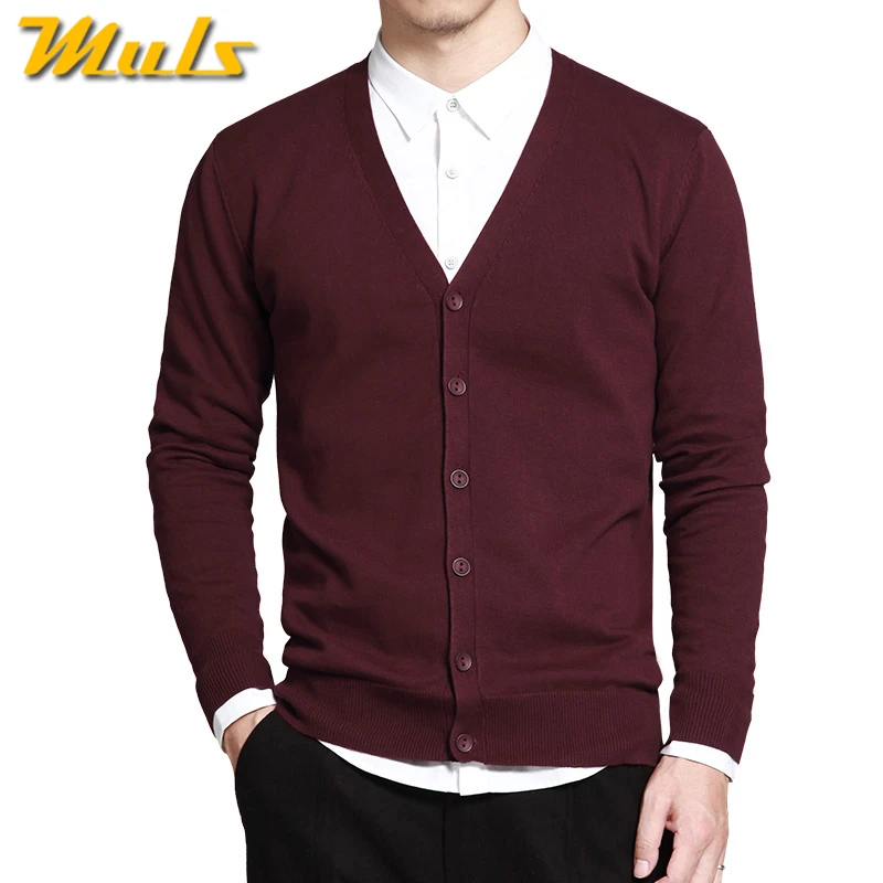 Мужской трикотажный свитер из натурального хлопка Размеры M L XL 2XL 3XL|Кардиганы| |