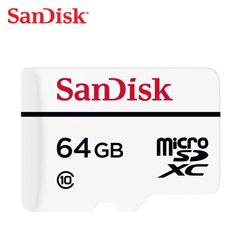 Карта памяти SanDisk 32 Гб 64 гб высокая выносливость видео мониторинг Micro SD карта 128 ГБ 256 ГБ C10 MicroSD TF карта для видео мониторинга