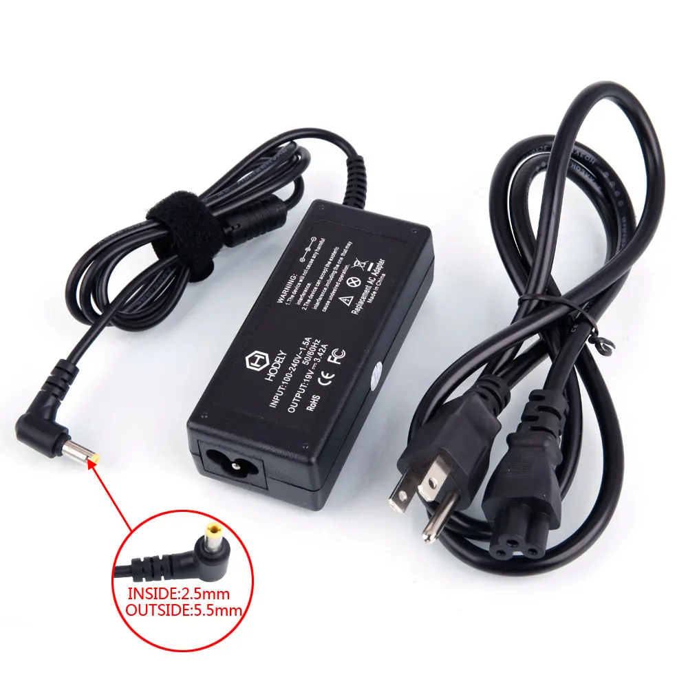 SOONHUA Ноутбук AC адаптер питания компьютерные адаптеры 3.42A 65W 19V для Acer Aspire 3000 PA3467U PA