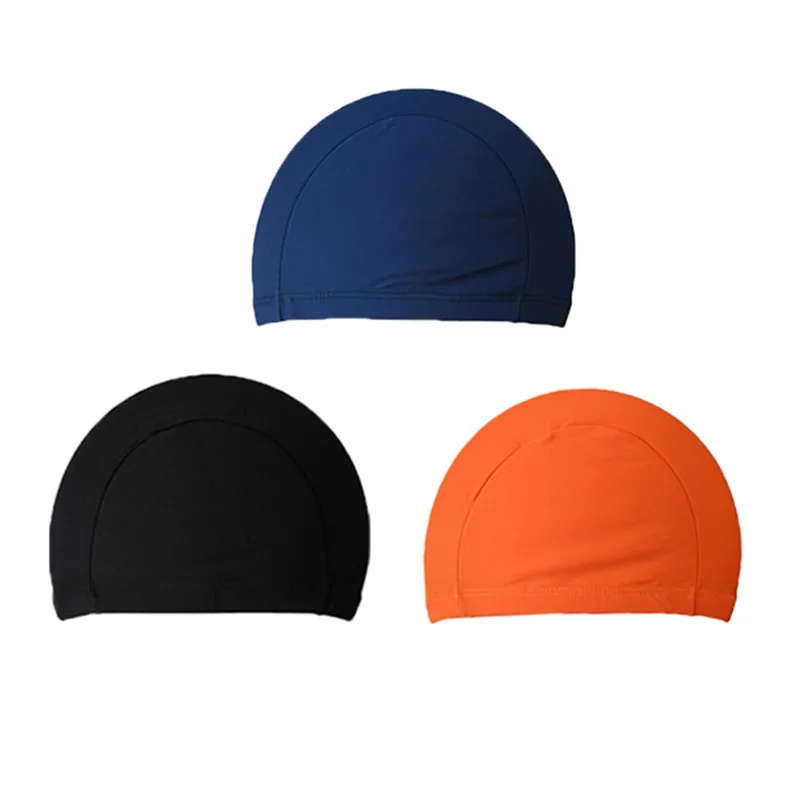 

Fashion Summer Unisex Elastic Swim Pool Swimming Hat Cap Orange