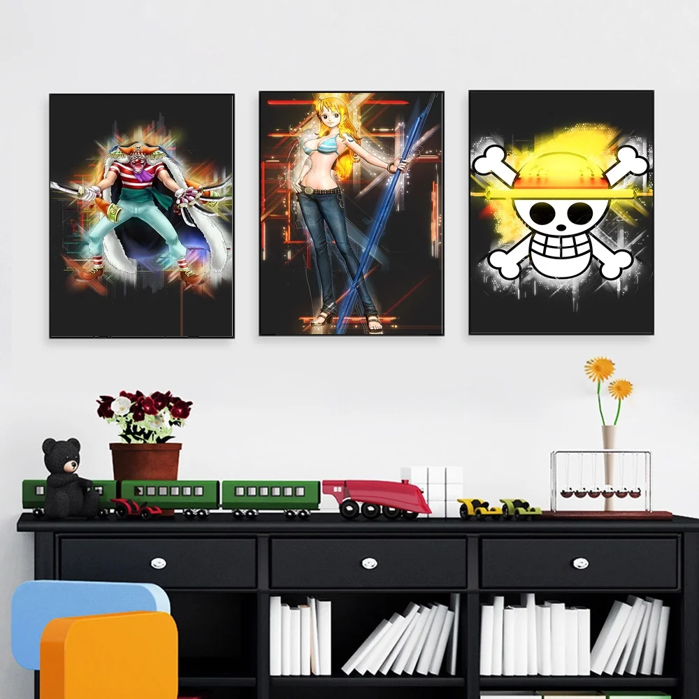

One Piece Pop Art Wall Art Paint Wall Decor Canvas Prints Canvas Art Poster Oil Paintings No Frame