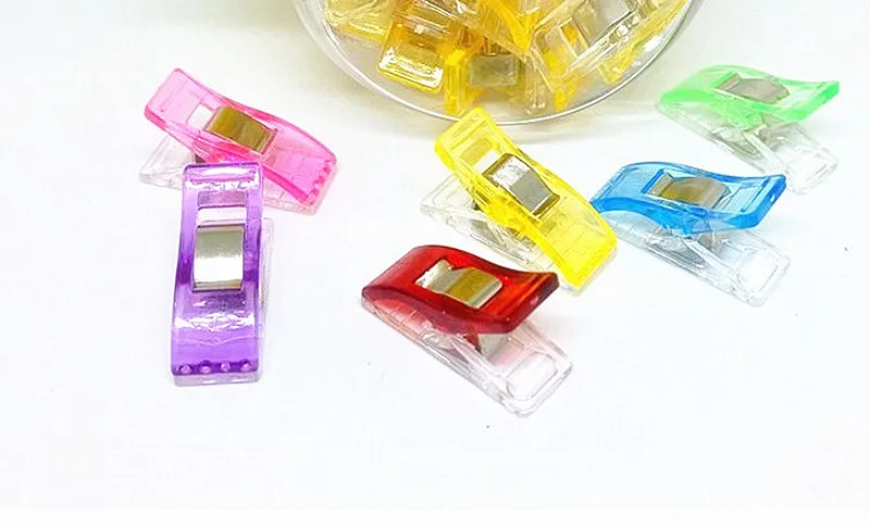 50 шт. ПВХ пластиковые клеверные зажимы для скрепления клевера лоскутного