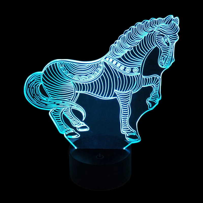 Usb-кабель Сенсорная лампа основа для 3D светодиодного ночного освещения замена 7