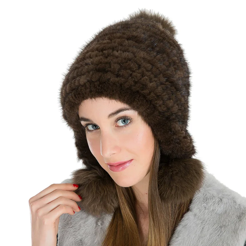 BF меховая шапка из натуральной норки для русской женщины зимняя теплая взрослых