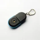Брелоки для ключей с беспроводным свистком и подсветкой, электронные пластиковые брелоки с защитой от кражи и потери