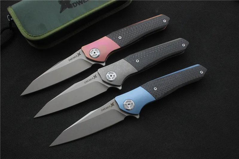 Складной нож Maxace Dwemer Assassin углеродное волокно (Stonewash) лезвие: M390 ручной инструмент