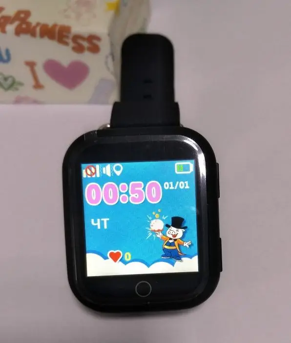 Gps-часы для детей с сенсорным экраном, умные наручные часы Q750 Q100, SOS, поиск вызовов, локатор, трекер, детские часы - Цвет: Черный