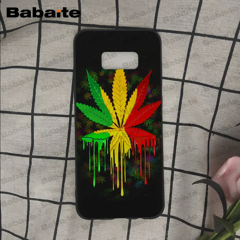 A10 SMOKING eat weed sleep music Protector phone Case For Samsung Galaxy s9 s8 plus note 8 note9 s7 s6edge cases Babaite - Цвет: A10