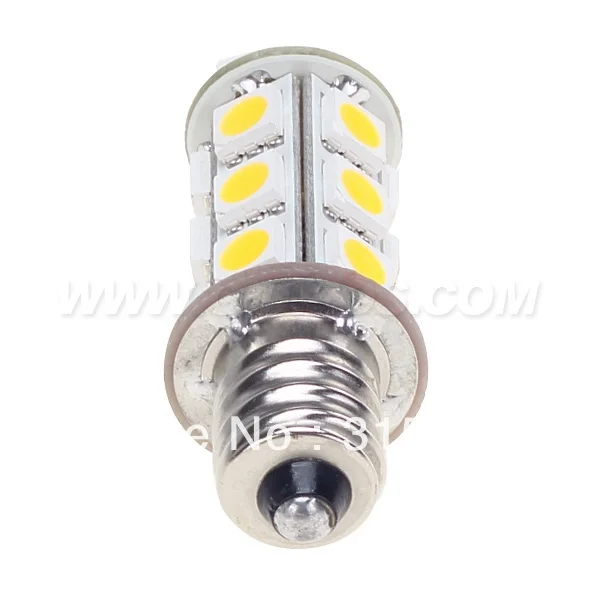 5 шт./лот светодиодные свечи E12 лампочки 18 шт 5050 SMD 12V теплый белый Авто домашнее