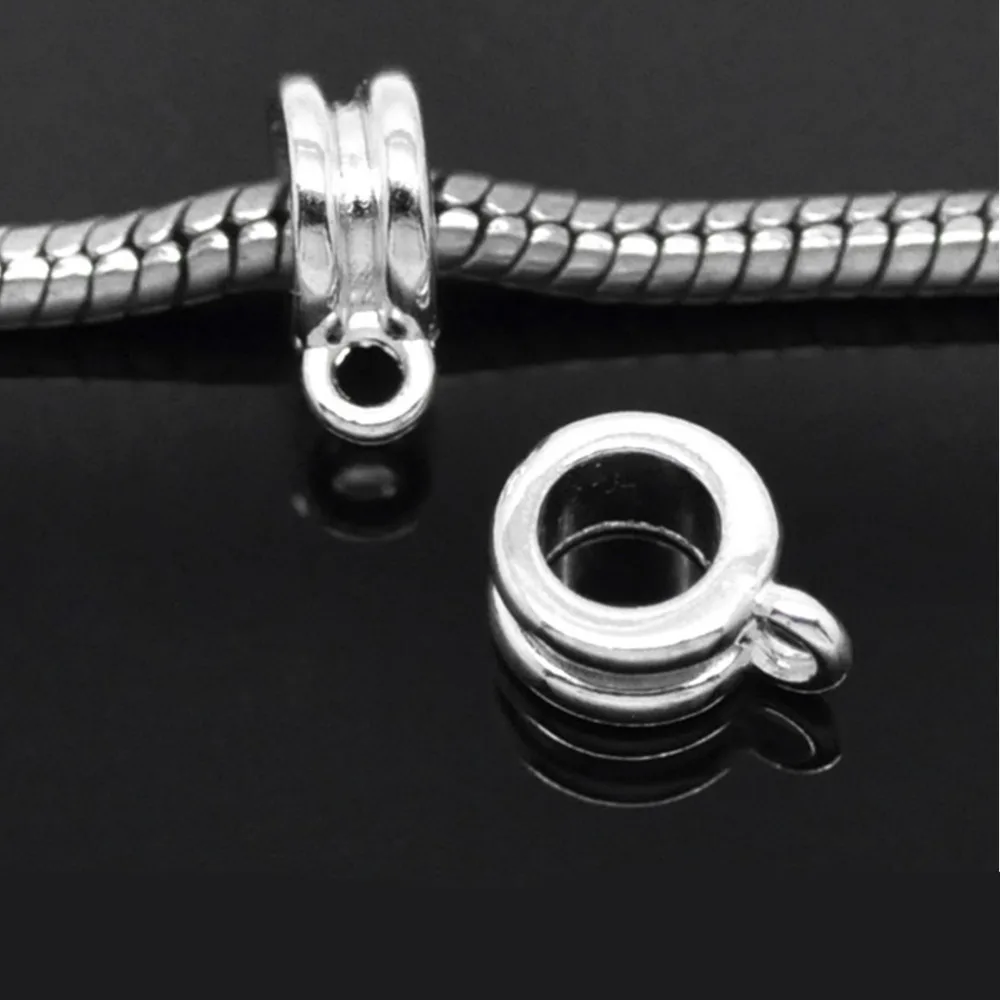 DoreenBeads 15 шт. Серебристые бусины под залог подходят для европейских