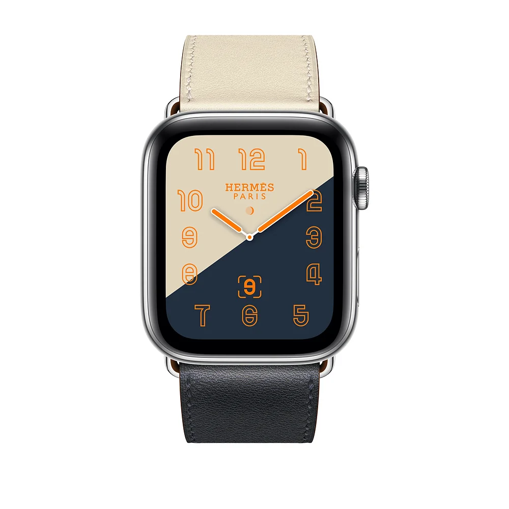 Ремешок хохлатый кожаный для Apple Watch band 5 4 44 мм 40 браслет iwatch series 3/2/1 42 38 | Наручные